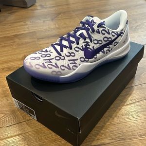 Nike Kobe viii Protro sneakers in purple-white